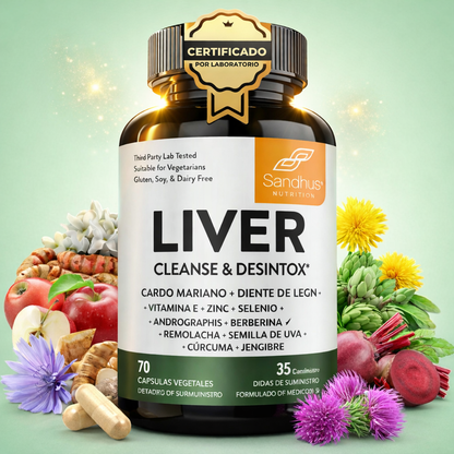 Liver Cleanse & Detox 70 CAPS - Mejora tu bienestar digestivo