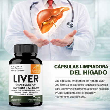 Liver Cleanse & Detox 70 CAPS - Mejora tu bienestar digestivo