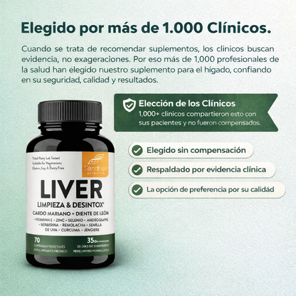 Liver Cleanse & Detox 70 CAPS - Mejora tu bienestar digestivo