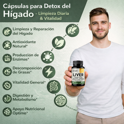 Liver Cleanse & Detox 70 CAPS - Mejora tu bienestar digestivo